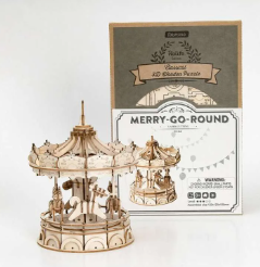 Modern Wooden Puzzle Merry Go Round